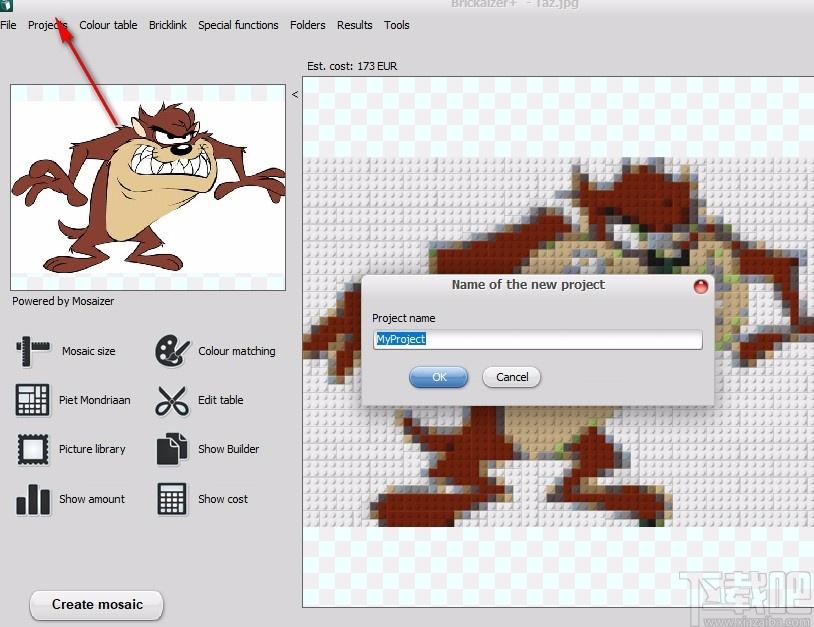 Brickaizer下载,马赛克制作软件,图像处理,照片编辑修图,马赛克