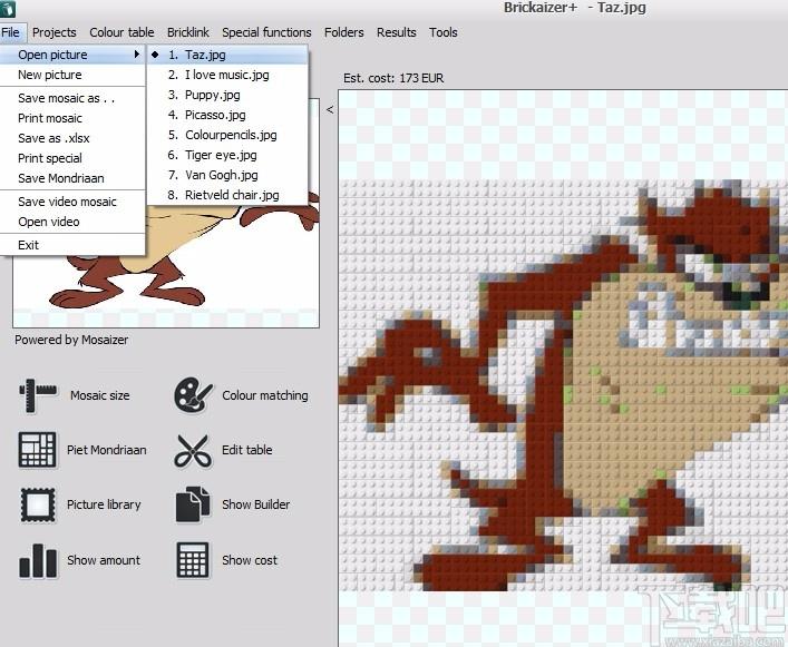 Brickaizer下载,马赛克制作软件,图像处理,照片编辑修图,马赛克